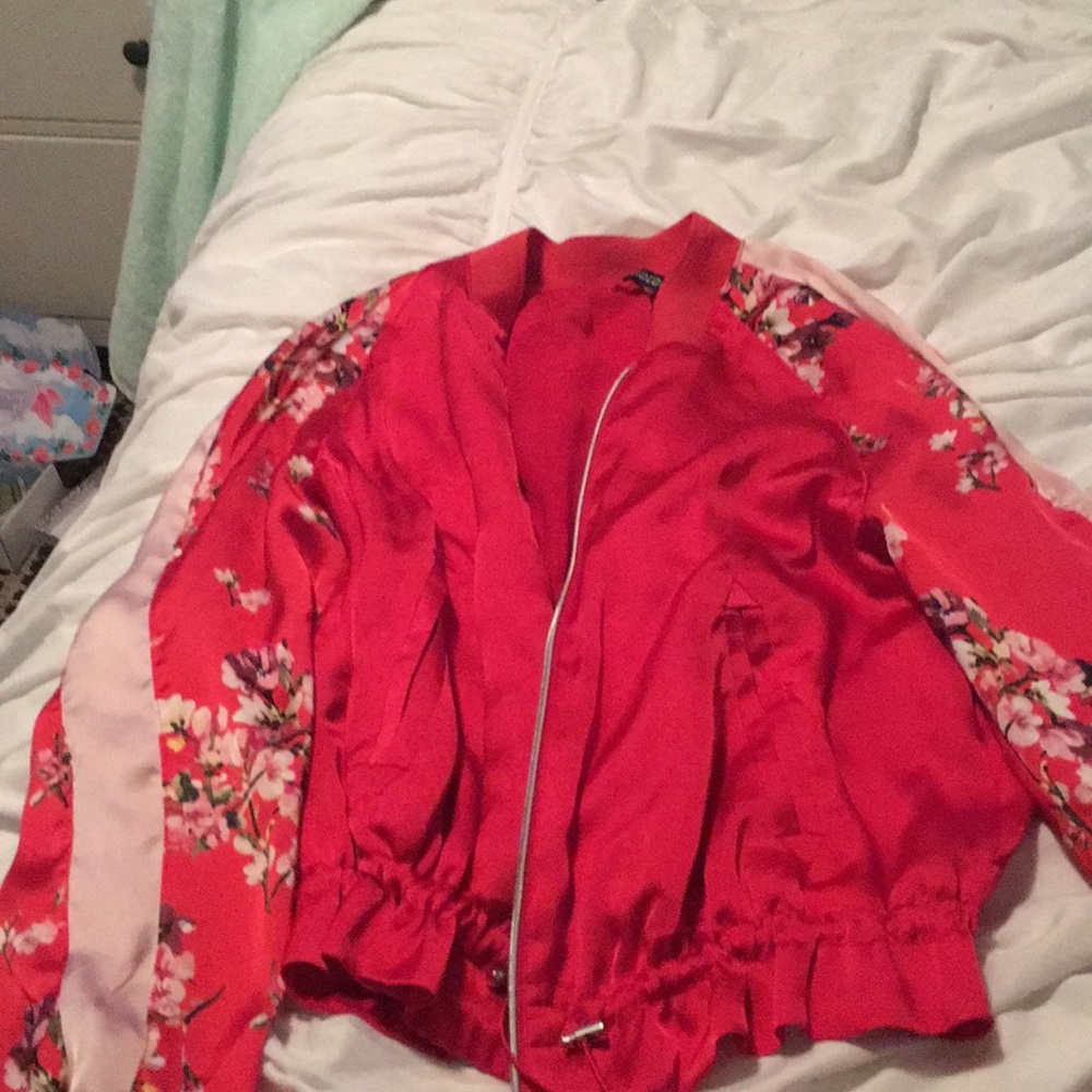 Small bomber red coat